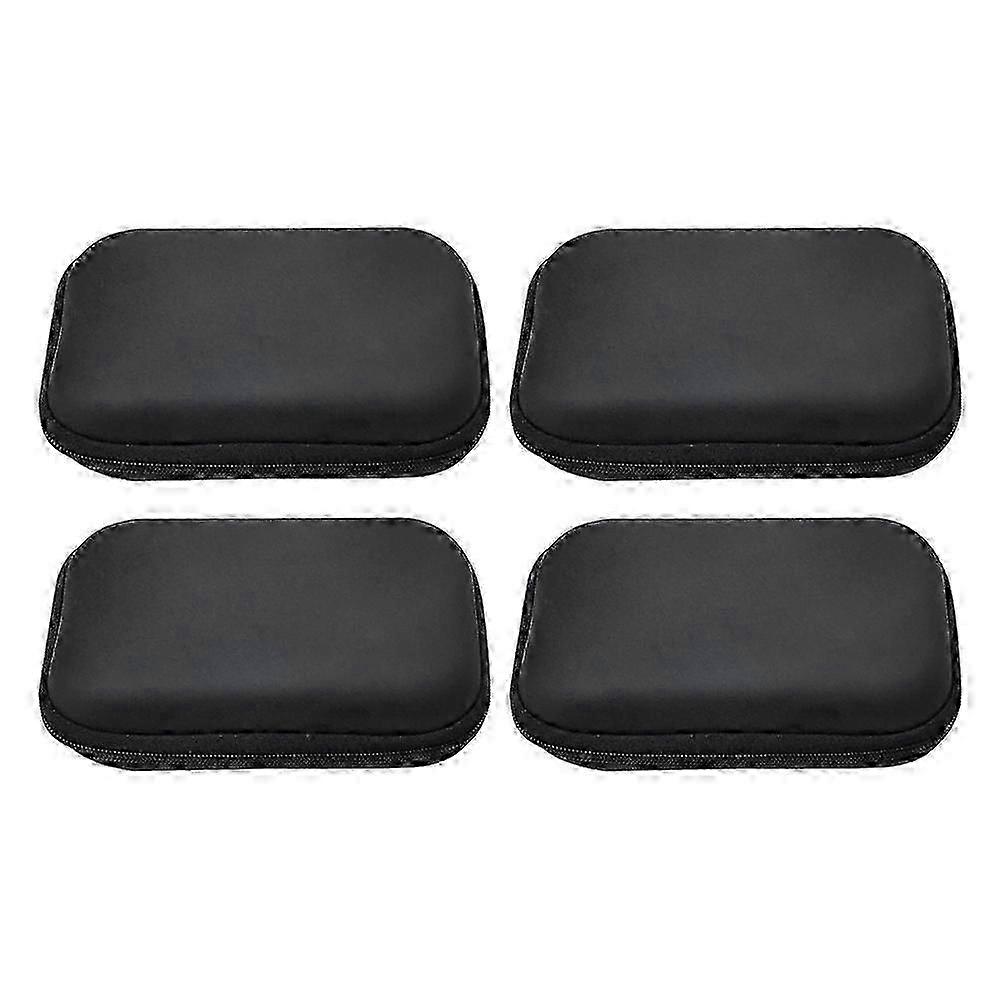 Portable Carrying Case Rectangular Zipper Design for General Users to Store Data Cables 4Pcs