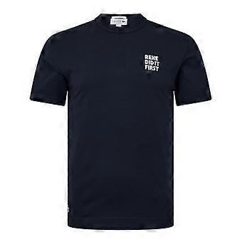 T-shirt Lacoste pour homme, imprimé au dos, en coton, coupe classique, motif Rene Did It First