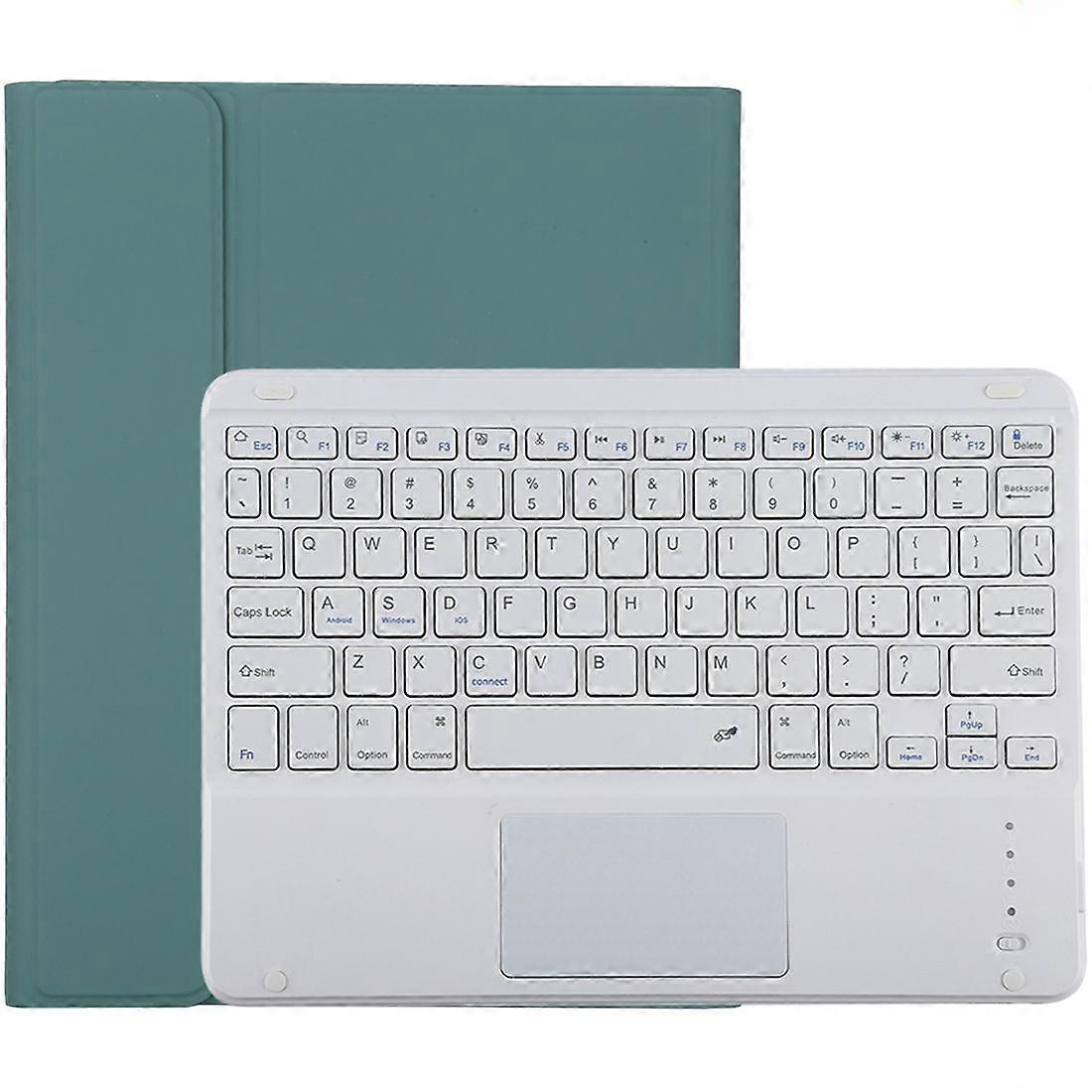 Bluetooth Green Keyboard Microfiber Leather Protective Case