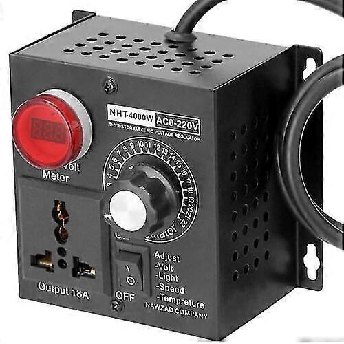 220v 4000w Variable Voltage Regulator Speed Motor Fan Control Controller