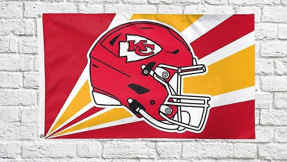 Drapeau de casque de football américain des Chiefs de Kansas City (NFL) AG00360