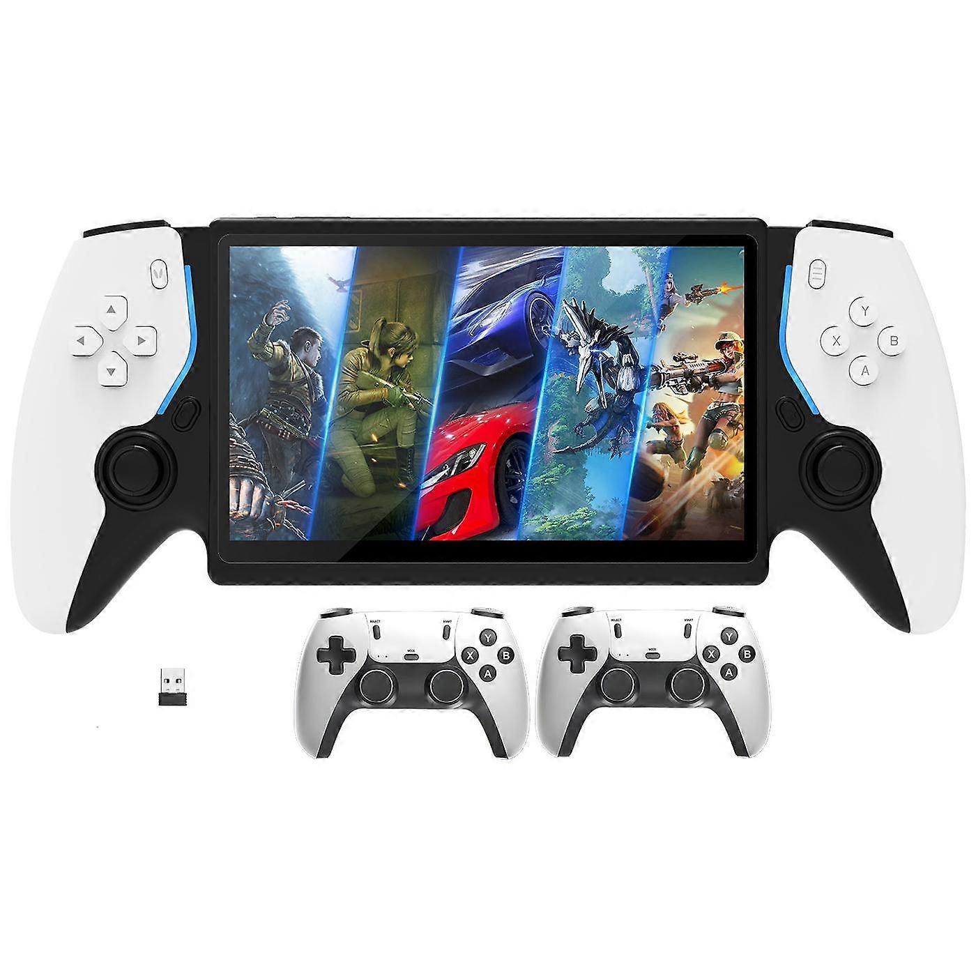7.0 inch Handheld Open-source Game Console P5 White Doubles Version