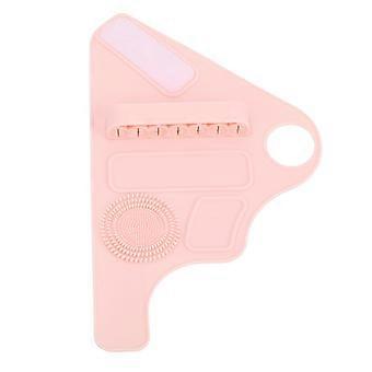 Make-up-Pinsel-Organizer und Silikon-Werkzeughalter mit verstellbarem Gurt für Reisen, leicht zu reinigen