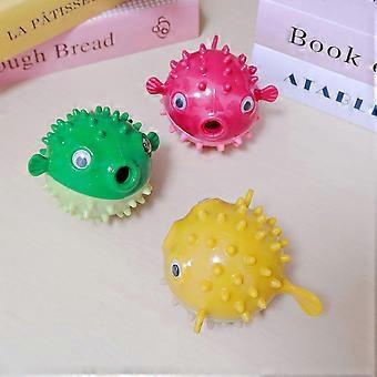 jianc-Only one dog chewable cotton rope toy bouncy fish is available; it will be shipped randomly.