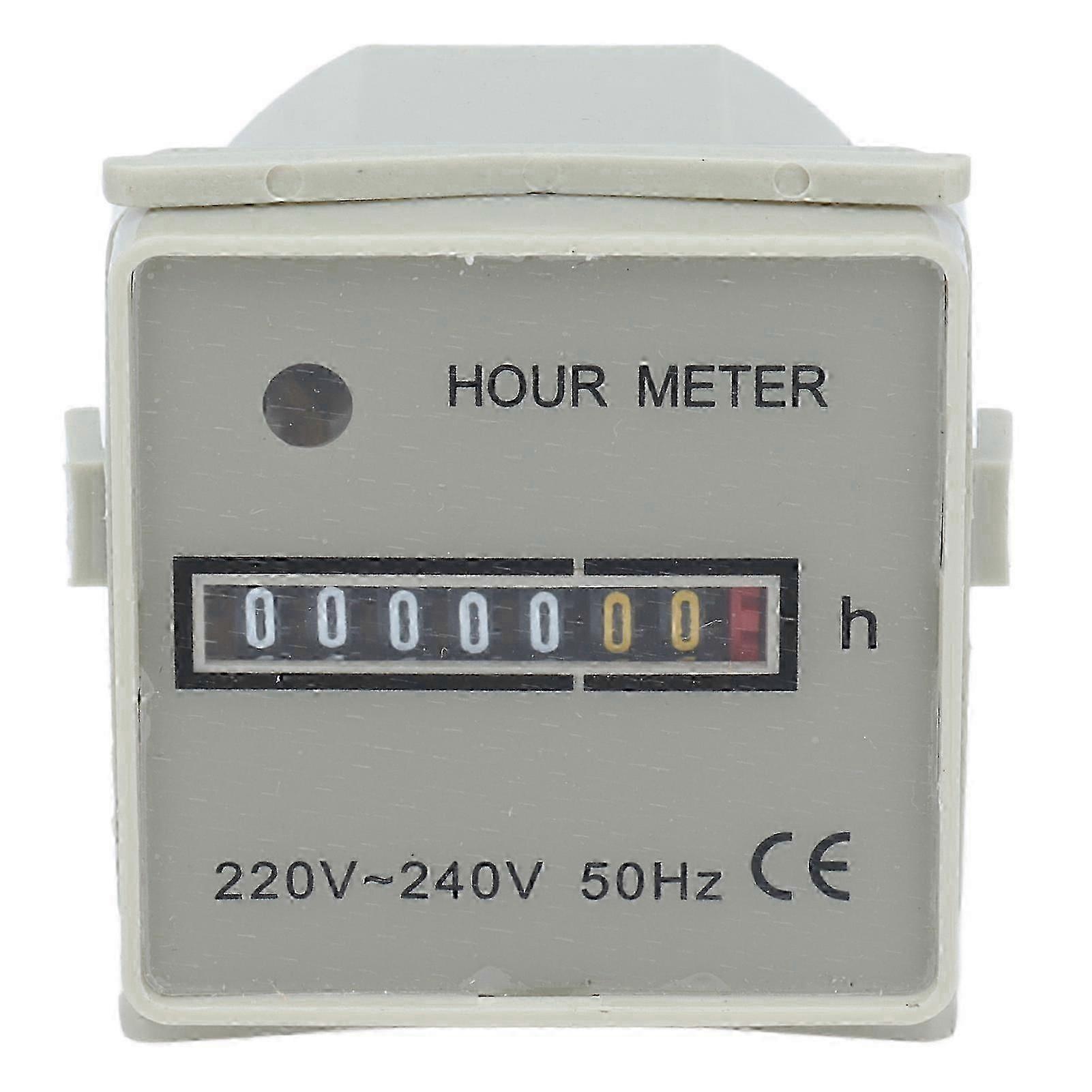 Mechanical hour meter 0-99999.99H embedded industrial timer