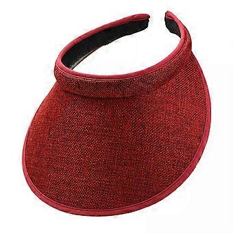 Summer Sun Hat Portable Wide Brim Beach Hats Outdoor Traveling Foldable Visor Multi-function Straw Cap Suncap compatible with Women