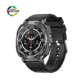 ET492 Smartwatch (Zwart) - 1,43 inch AMOLED, Bluetooth-bellen, NFC, ECG, stemmingsdetectie, meer dan 100 sportfuncties
