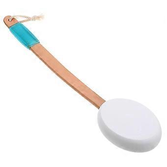 Back Scrubber for Shower with Long Handle, NonSlip Grip, Gentle Exfoliating Bristles for Elderly