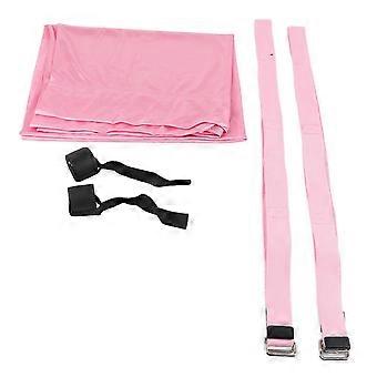 Aerial Strap Elastic Strong Bearing Capacity Folding Leg Stretcher Strap Flexibility Trainer Pink Free Size