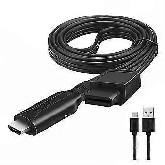 Wii to HDMI Converter Cable Compatible with Wii Console, Video Adapter Dongle for Transmitting A/V Output to HDTV Display Screen