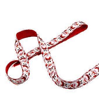 Dog Leash Christmas Pattern for Walking with Collar and Lead Set Red