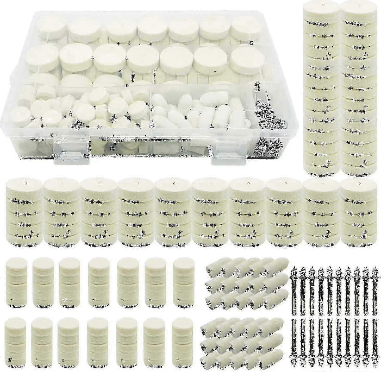 Buffing pads for Dremel tools - 200pcs wool polishing wheels set
