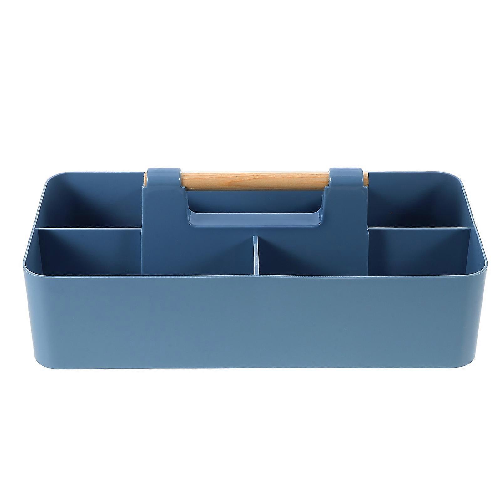 Blue Zero Snack Storage Box for Desktop Multipurpose Use with Handle