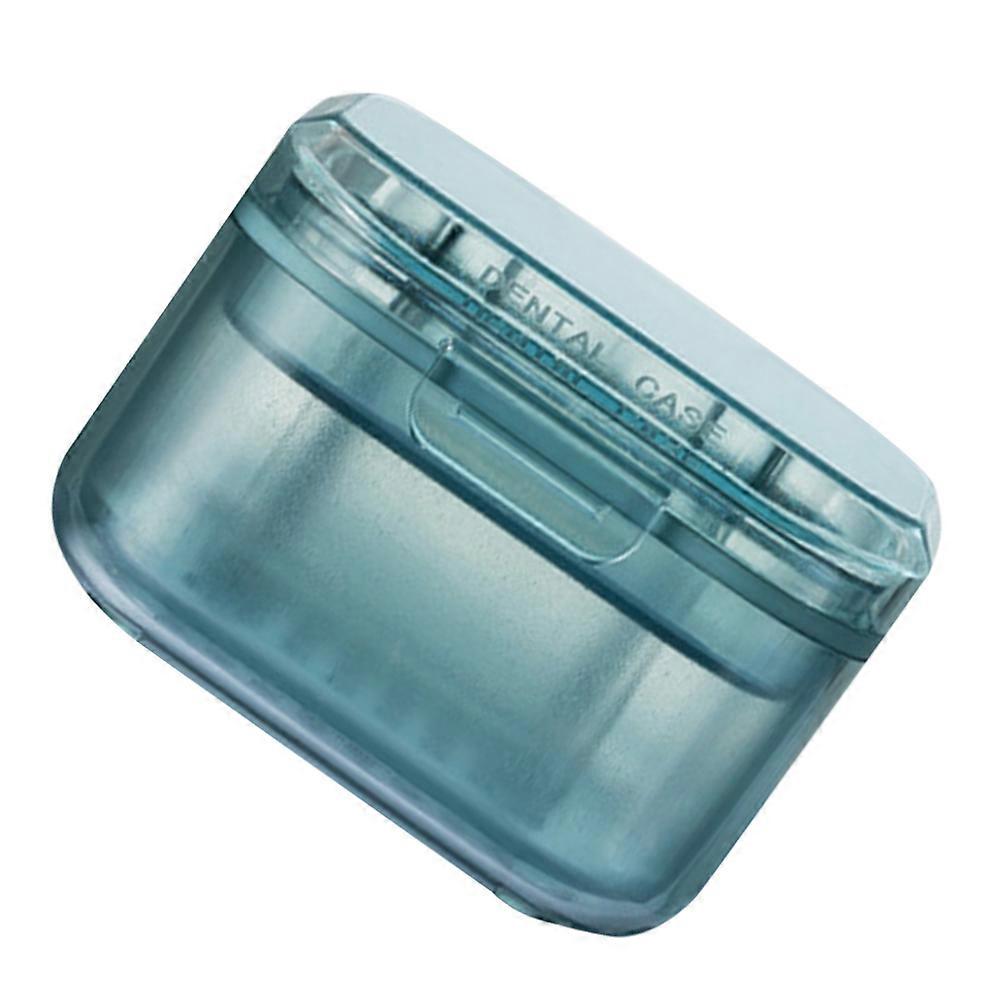 Brace Case Portable Denture Case for Storage Use 4Pcs Light Green Set