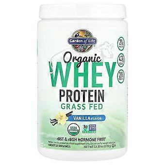 Jardim da Vida, Proteína Orgânica de Soro de Leite, Alimentada com Capim, Baunilha, 13,33 oz (378 g)