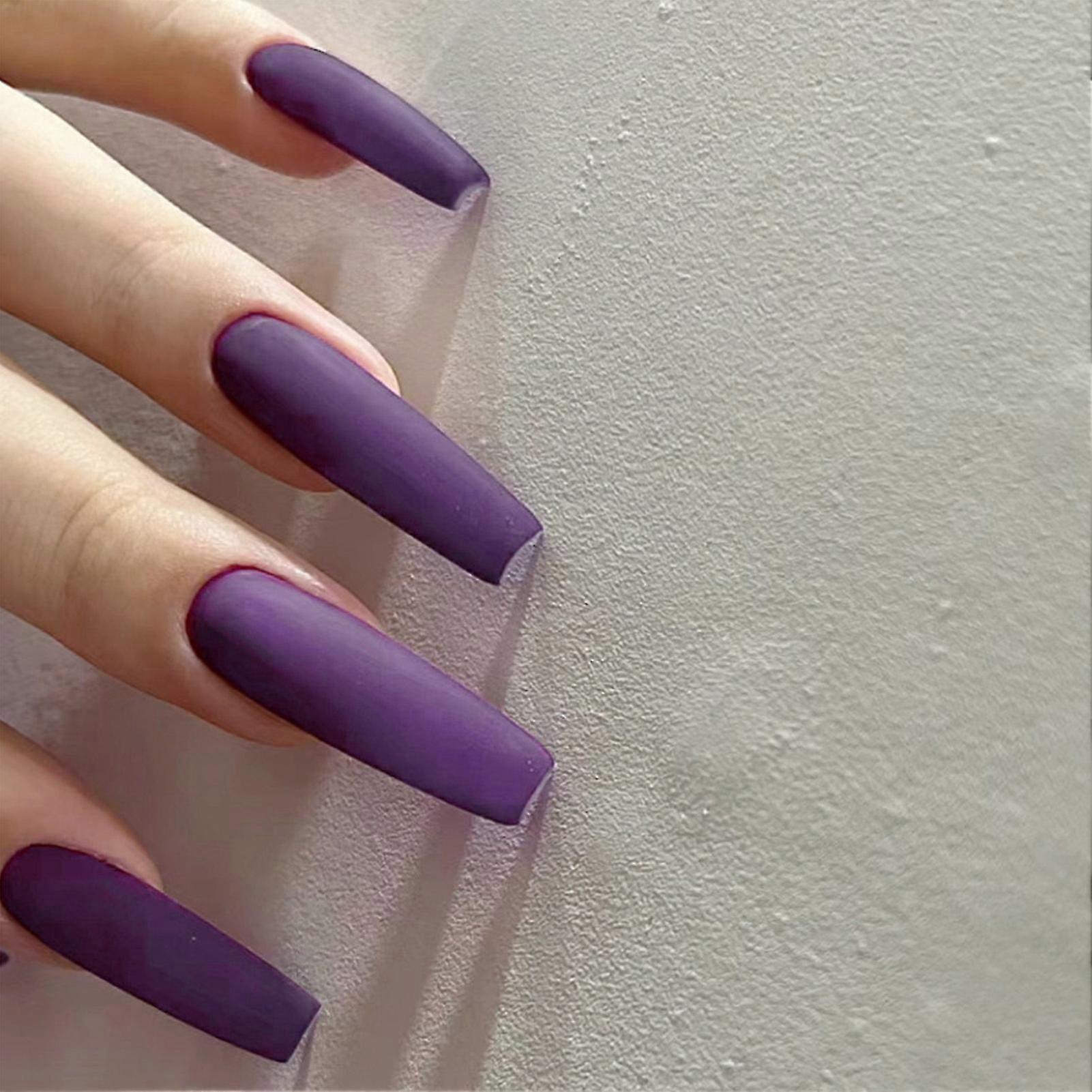Reusable Matte Mauve Press On Nails
