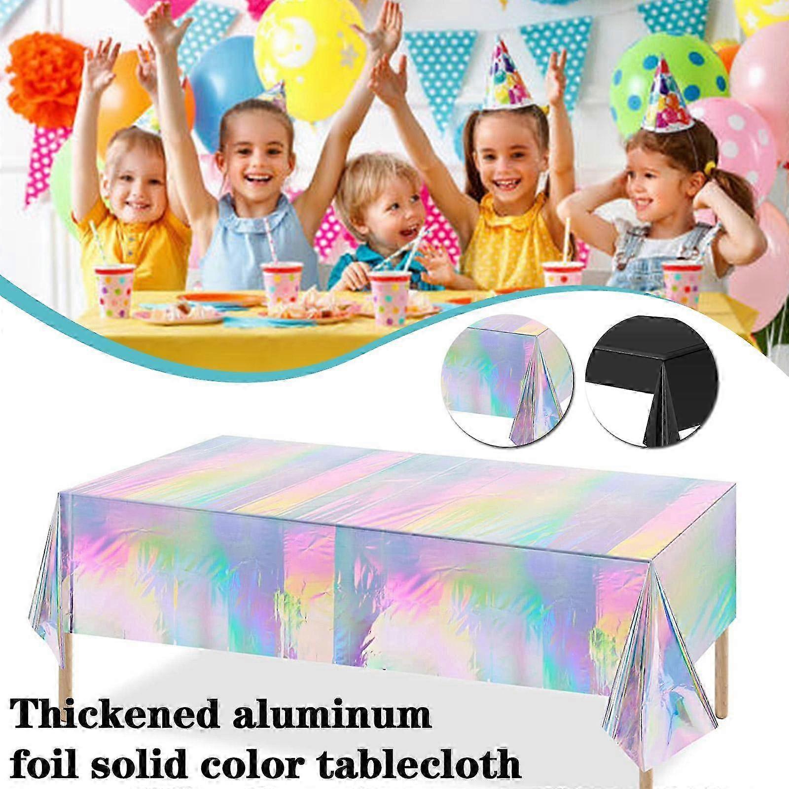 Waterproof Shiny Iridescent Table Cover