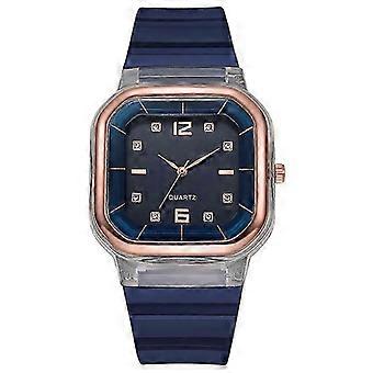Quartz Couple Watches Square Dial Leather Strap Valentine's Day Girls Gift