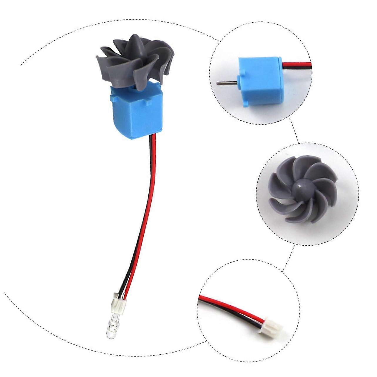 2pcs Mini Wind Turbine and Micro Hydro Generator Kit for Classroom Energy Conversion Demonstration