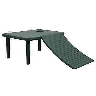 Floating Turtle Basking Platform ABS Textured Climbing Ramp Resting Spot for Turtle Tanks Amphibious Aquariums 2 Pieces 22x14x6cm