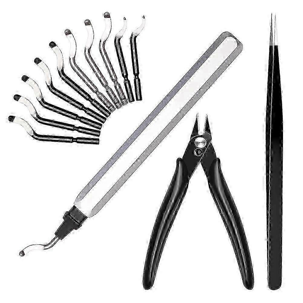 13-Piece HSS Deburring Tool Set