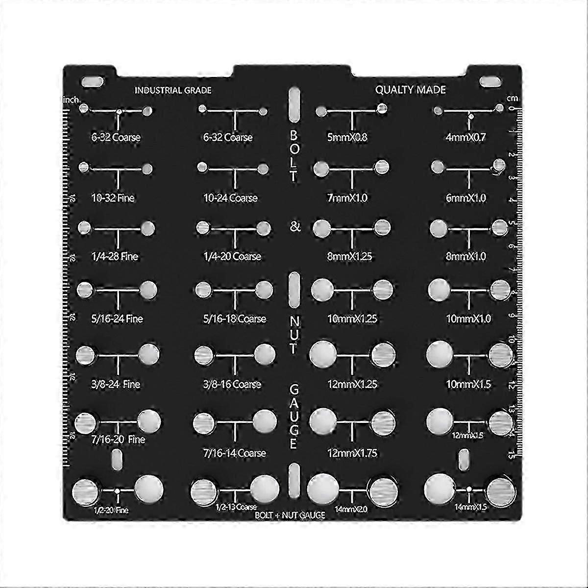 bolt identifier board,Bolt and Screw Size Thread Gauge-Good