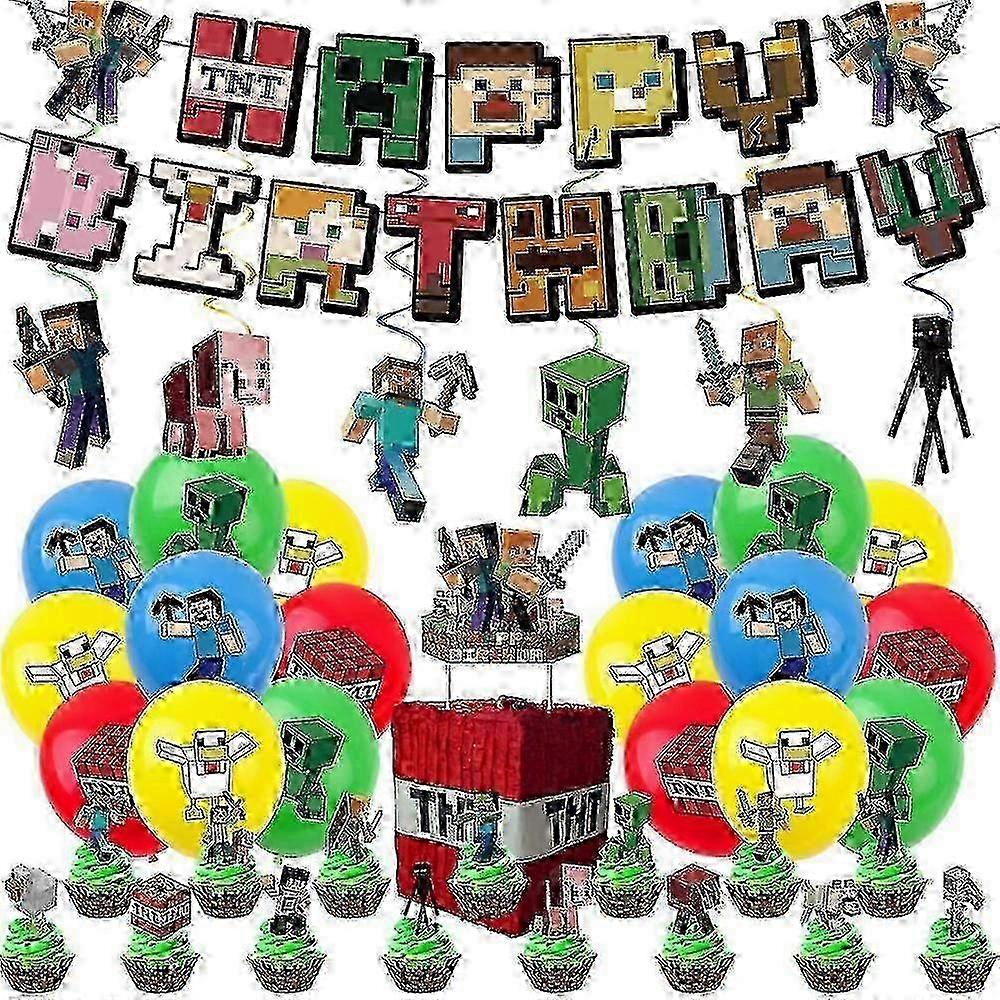 Minecraft Pixel Party Decor Bundle