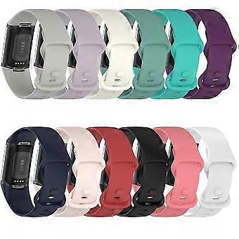 Pour Fitbit Charge 5 Bracelet de montre en silicone monochromatique BPBZ