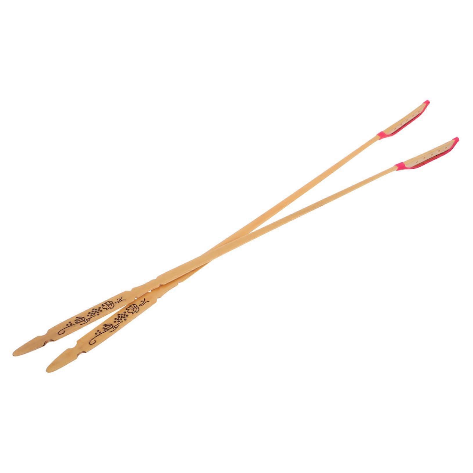 Dulcimer Sticks 2pcs, Size 33.50X1.00X0.20CM, Unique Pattern for Practice and Performance
