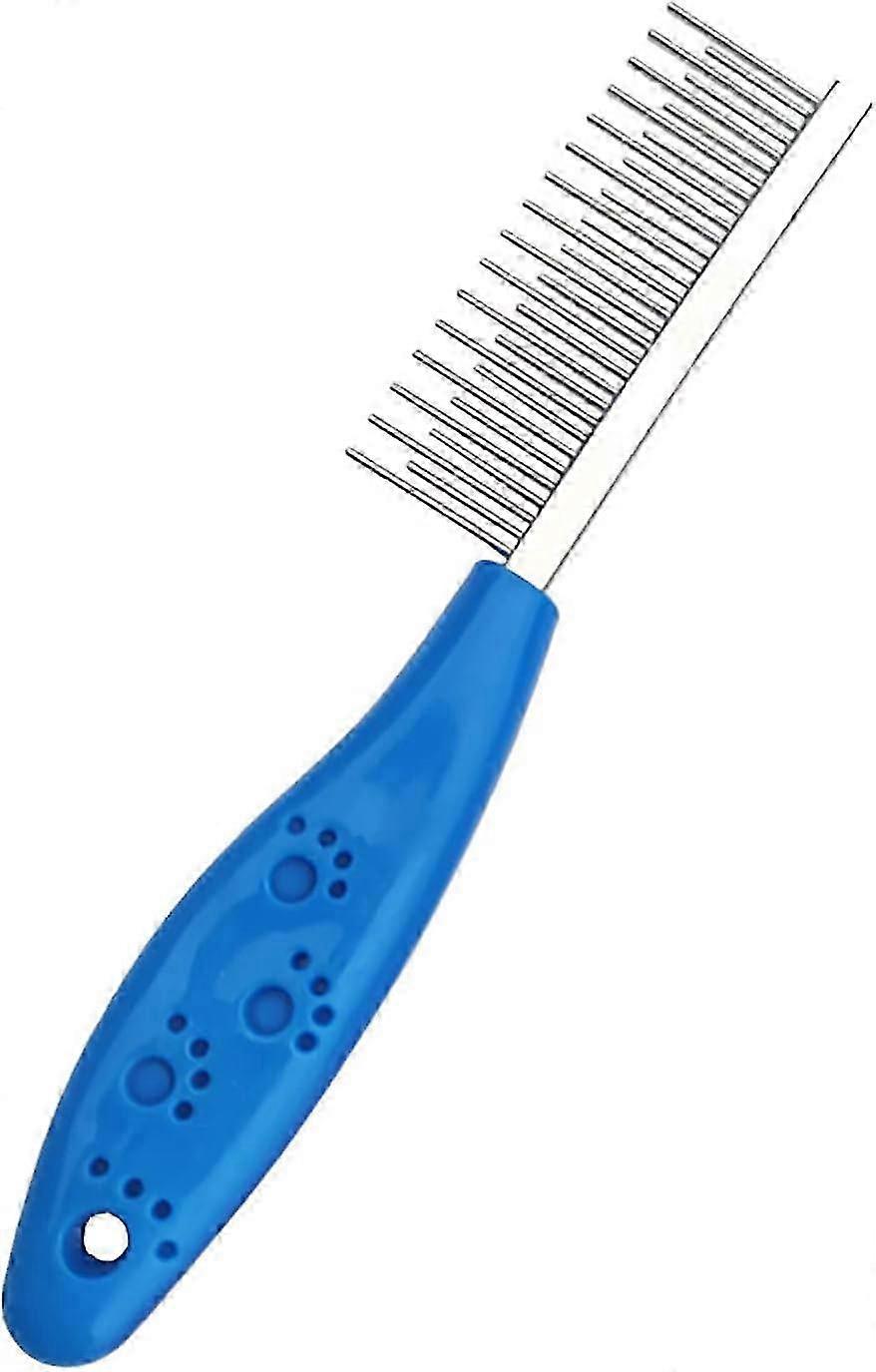 Long Short Tooth Stainless Pet Detangling Comb
