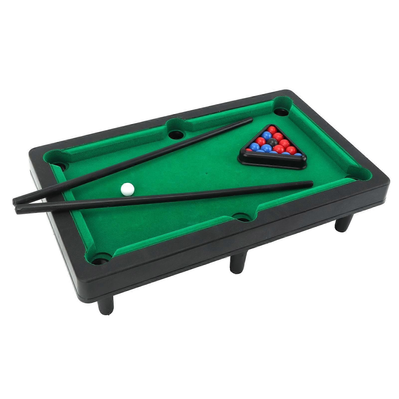 Mini Pool Table Interactive Simulation Miniature Billiard Pool Game Set for Desktop Decoration Ornament