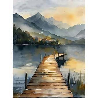 Windermere Lake District Watercolour RNB1237