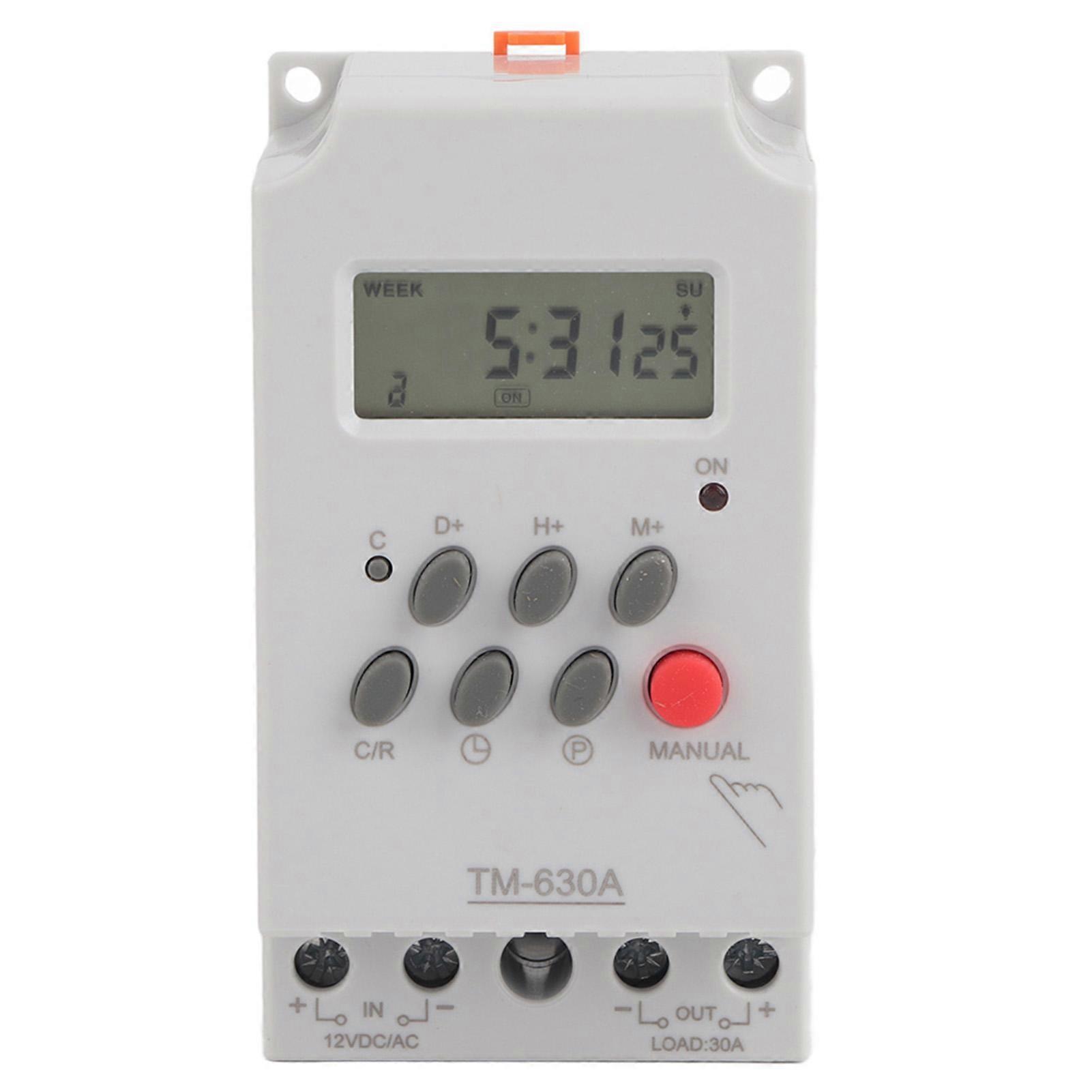 30A   LCD Digital Microcomputer Control Power Timer  (12V  )