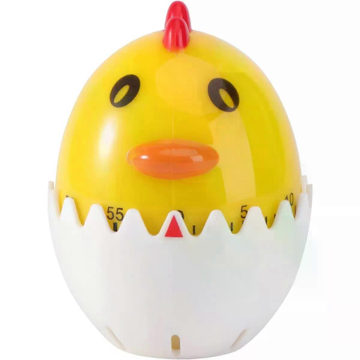 Eggshell Chicken Mechanical Kitchen Timer, 1 Hour