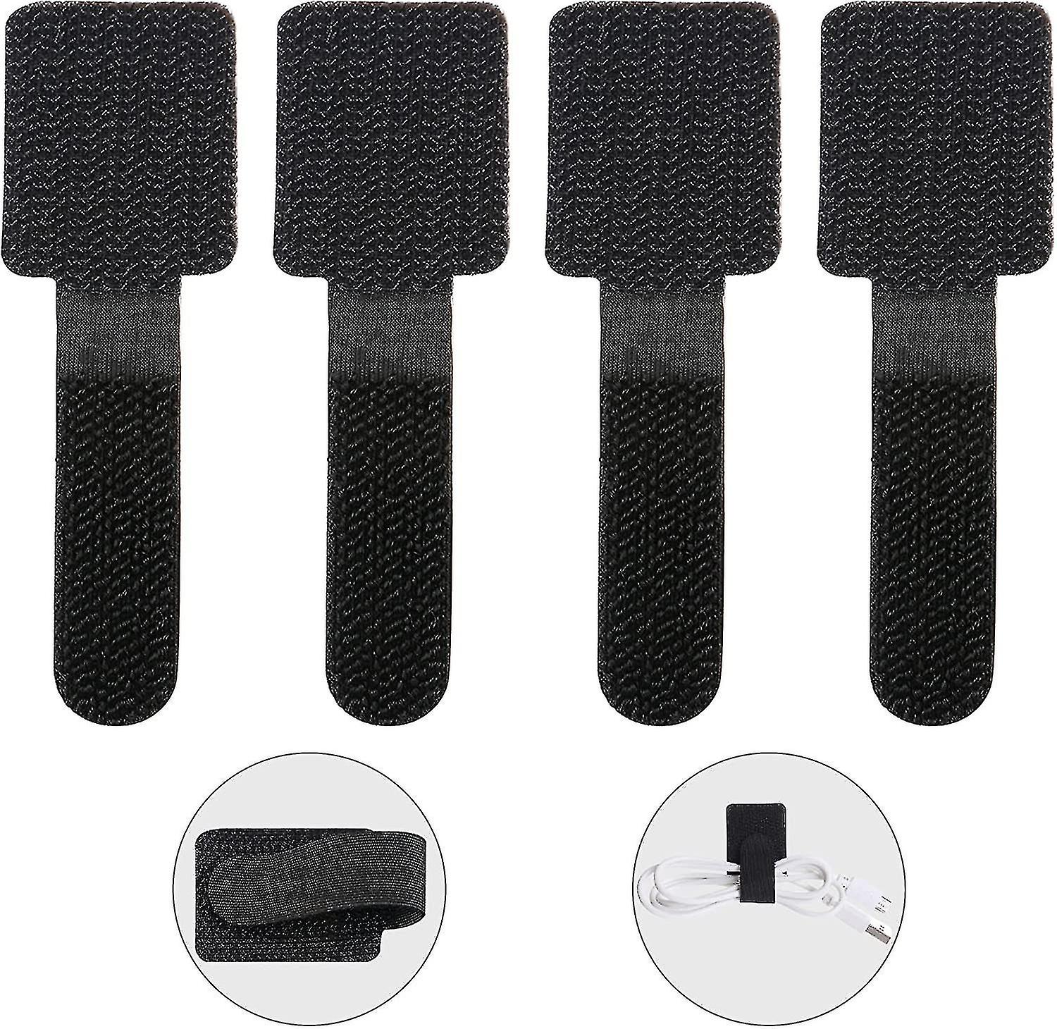 Reusable Cable Ties, 30 Pcs Qucyycable Straps, Adjustable Straps Hook And Loop