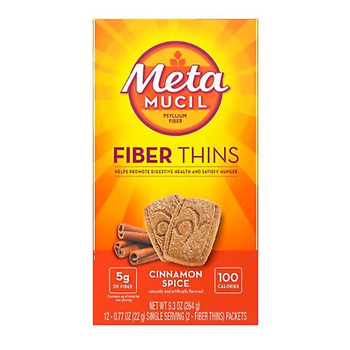 Metamucil Metamucil Fiber Wafers, Cinnamon Spice 12 each (Pack of 1)