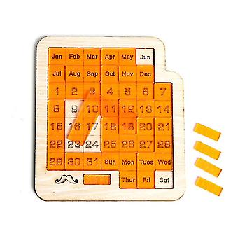 Puzzle Calendrier Journalier En Bois - Jeu Casse-tête Difficile 2023, Couleurs Vives