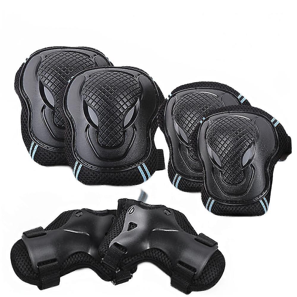 L-size 6pcs High Hardness Abs Shell Knee Pad Elbow Pad Set