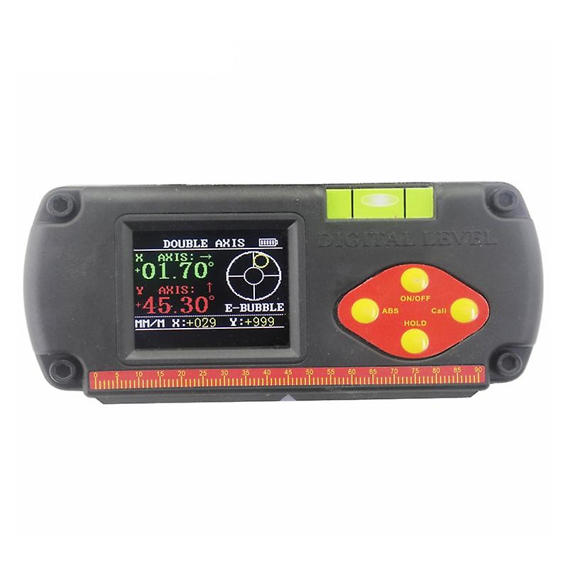 Industrial Grade Inclinometer Digital Protractor Levle Box Angle Rule Dual Axis