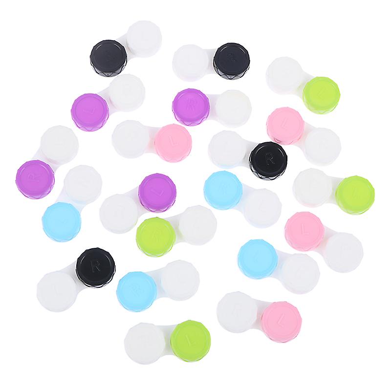 20pcs/set Contact Lens Case Box Eyewear Accessories Cute Travel Box Container