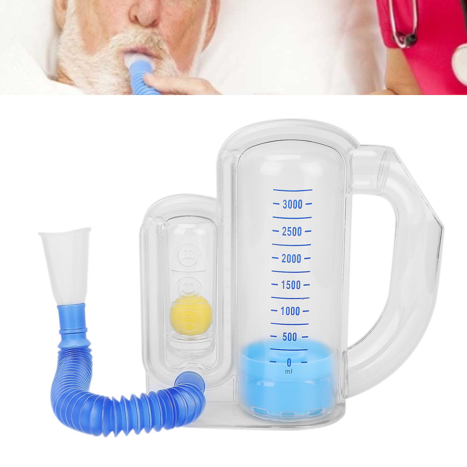 3000ml Spirometry Breathing Exerciser Lung Breathing Vital Capacity Training Tool Exerciser