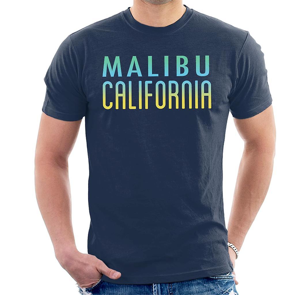 Malibu Sunny Sky text muži ' s tričko