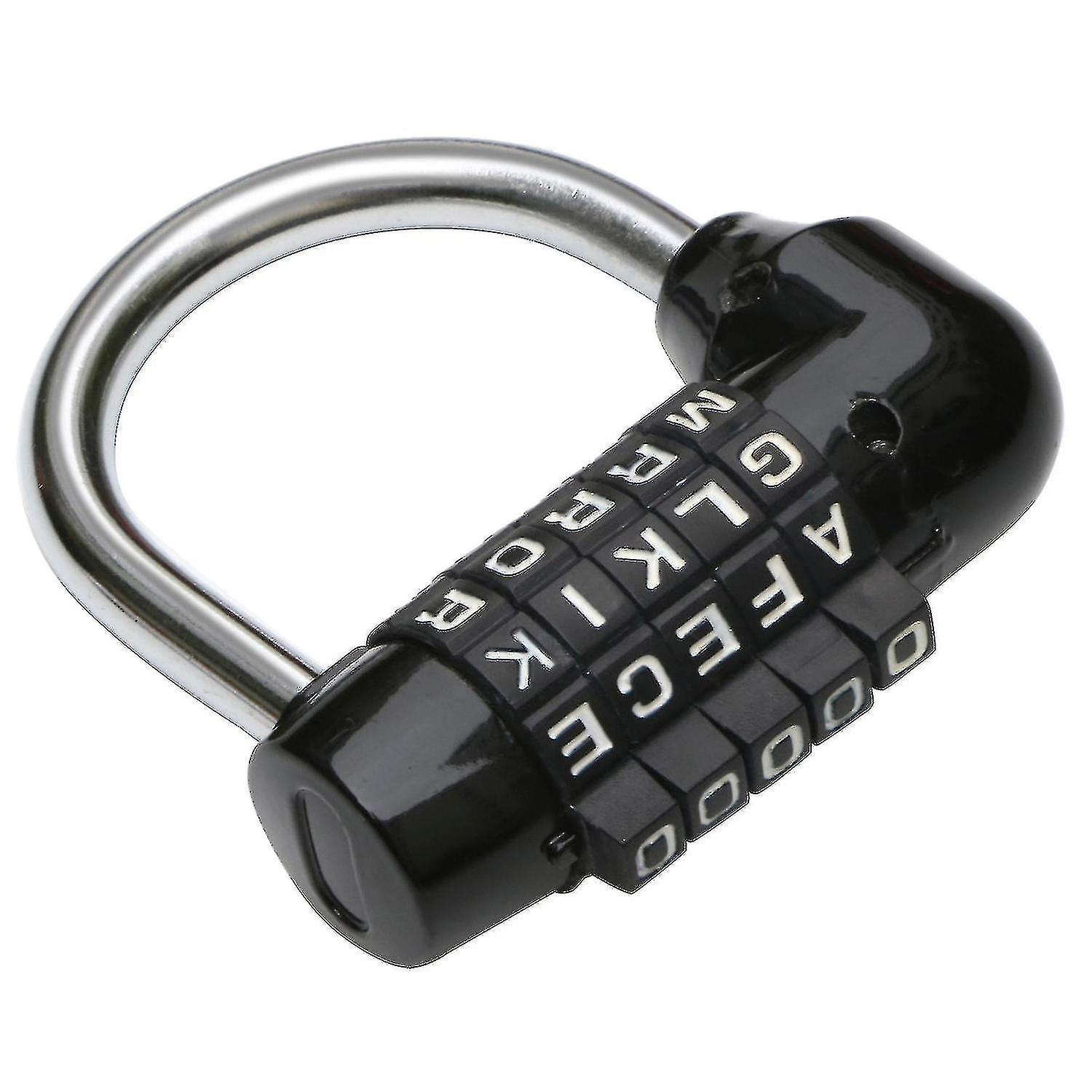 5-letter Combination Padlock Black