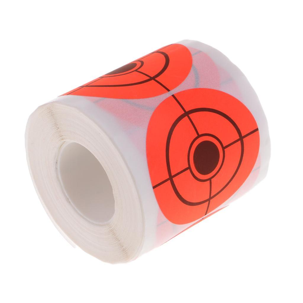 250pcs Paper Target Roll Florescent 2" Adhesive Shooting Target Stickers
