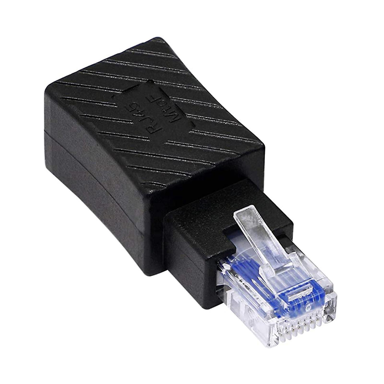 Ethernet-Steckverbinder-Unterstützung 100-m-Netzwerk-Switch-Plug-Play Rj45 90-Grad-Ethernet-Adapter von Stecker zu Buchse für Computerserver