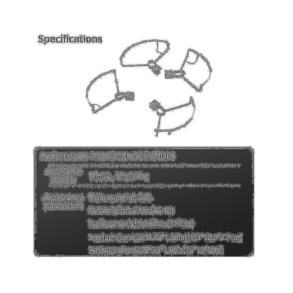 Propeller Guard Protector For Mini 3 Pro / Mini 3 Drone Propellers Props Cover Wing Fan Bumper Cage
