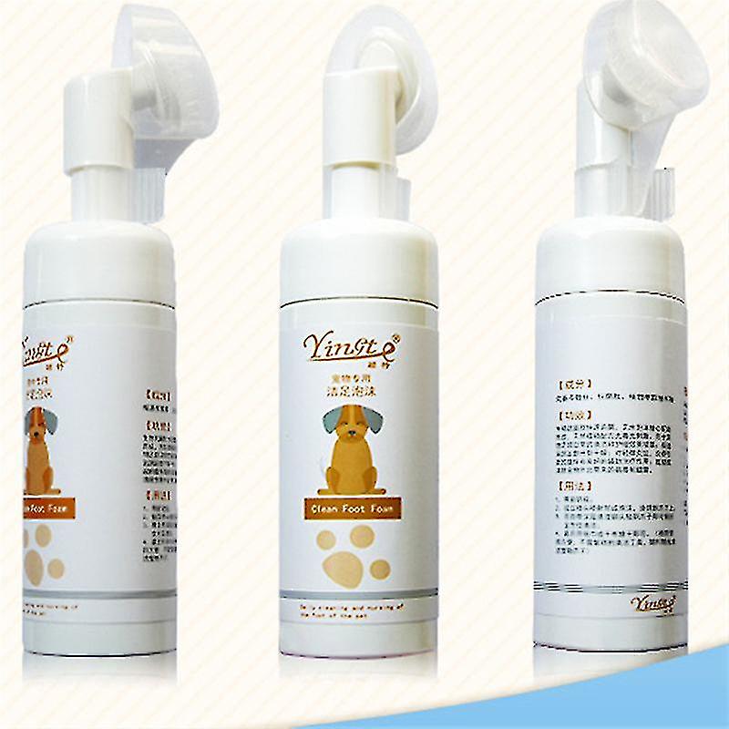 تنظيف القدمين رغوة منتجات الحيوانات الأليفة الكلب أقدام غسل رغوة غسل القدم لا غسل الكراك الجاف