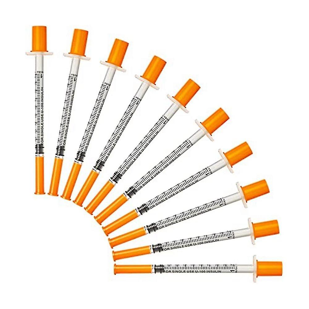 50 Pieces 1ml/cc Lab Supplies With 0.3 X 8mm Head, Individually Packed