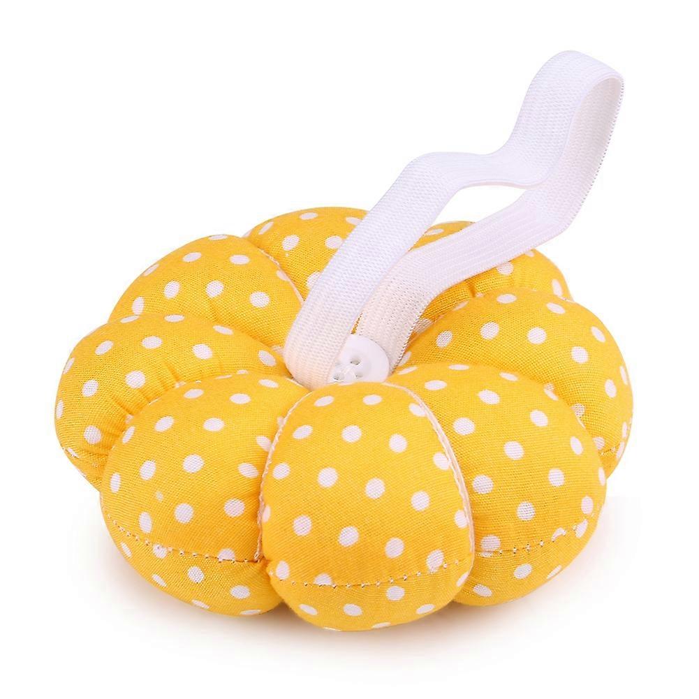 1 x Creative Pumpkin Fabric Pincushion with Elastic Waistband (#4)
