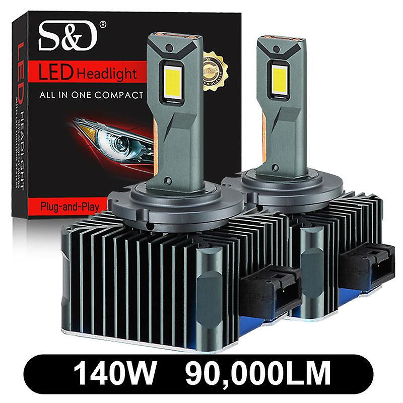 140w  90000lm-90000lm D3s Led D1s D2s D4s D5s D8s Led 140w Headlights Hid D1r D2r D3r D4r D5r D8r Bulb Canbus Car Light Auto 6000k 12v 24v